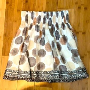 Stretchy waist patterned skirt